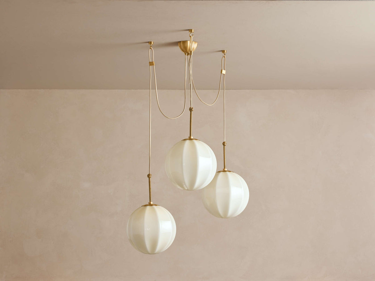 Agnes Strand Glass Cluster Chandelier