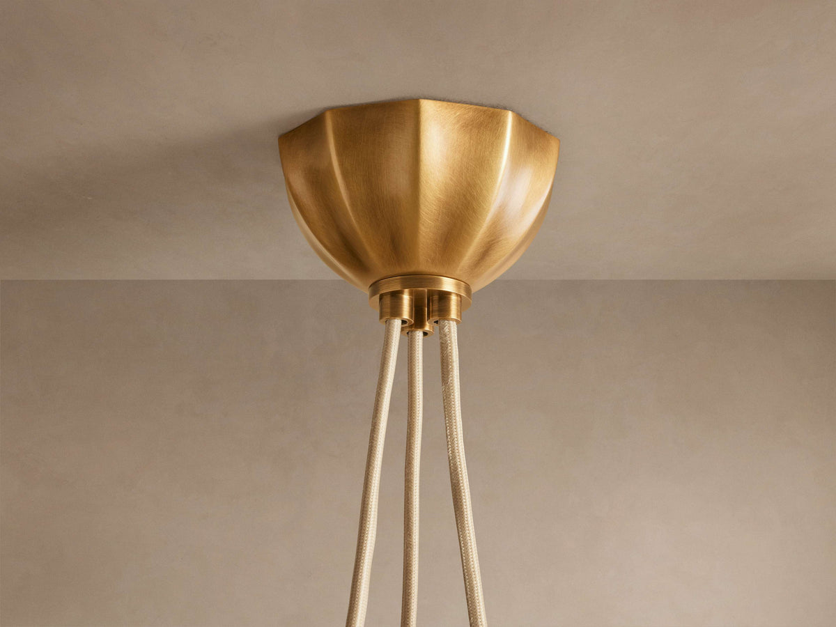 Agnes Strand Glass Cluster Chandelier
