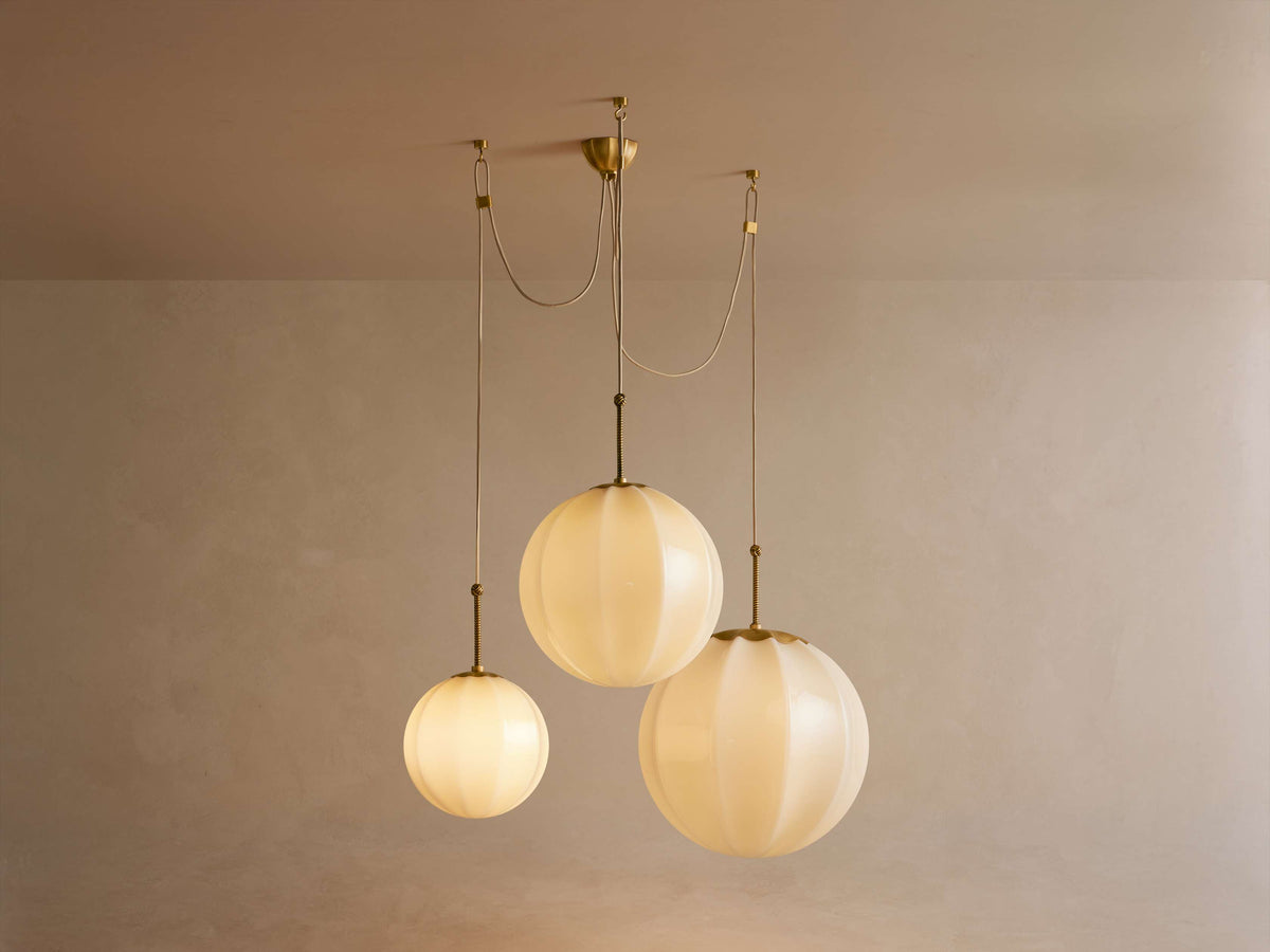 Agnes Strand Glass Cluster Chandelier