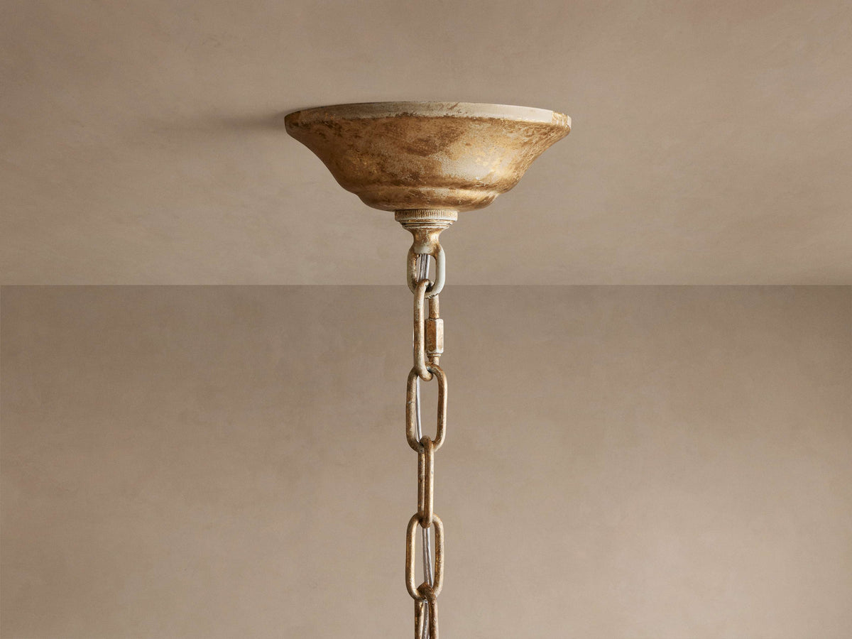 Nicoletta Refined Leaf Round Chandelier