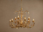 Nicoletta Refined Leaf Round Chandelier