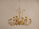 Nicoletta Refined Leaf Round Chandelier