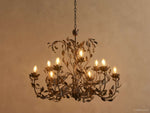 Nicoletta Refined Leaf Round Chandelier