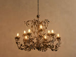 Nicoletta Refined Leaf Round Chandelier