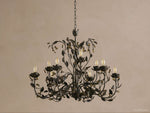Nicoletta Refined Leaf Round Chandelier