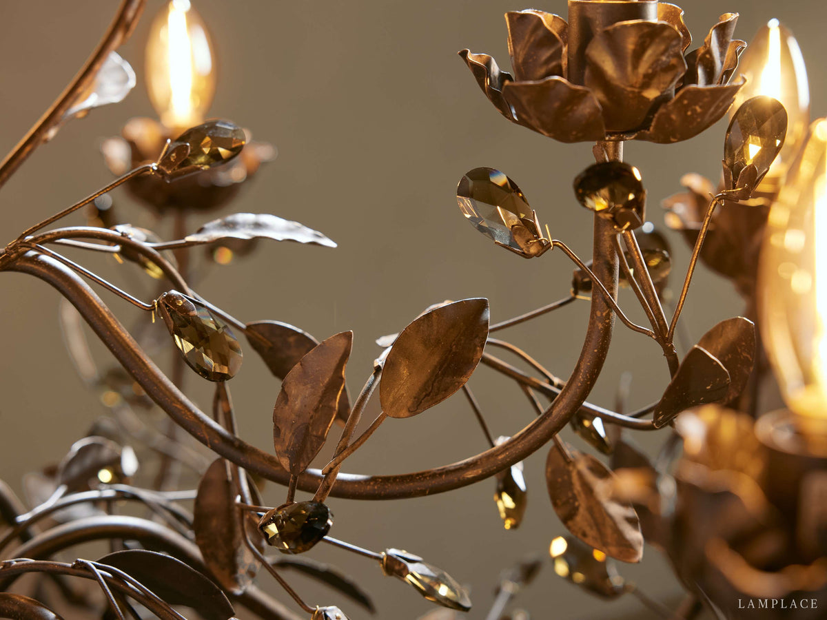 Nicoletta Refined Leaf Round Chandelier