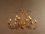 Nicoletta Refined Leaf Round Chandelier