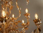 Nicoletta Refined Leaf Round Chandelier