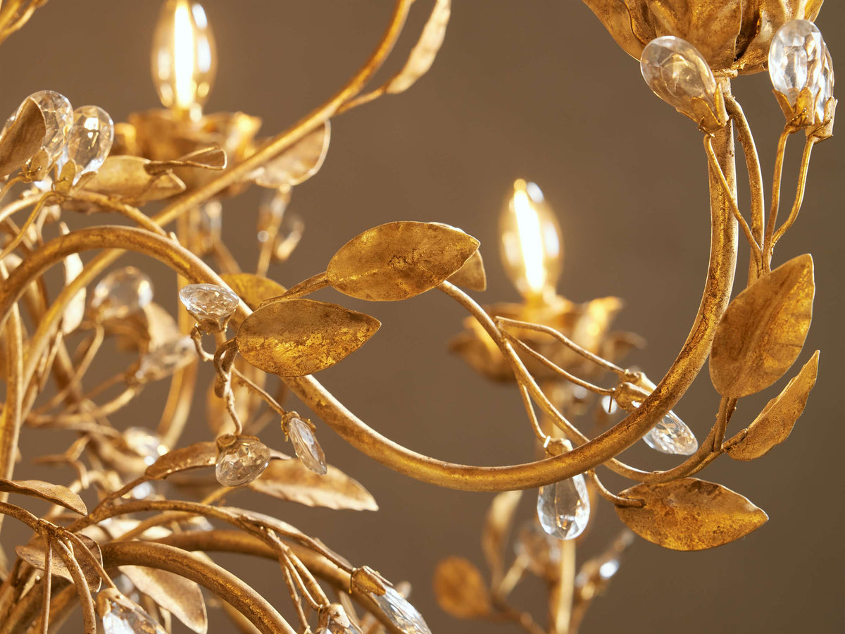 Nicoletta Refined Leaf Round Chandelier