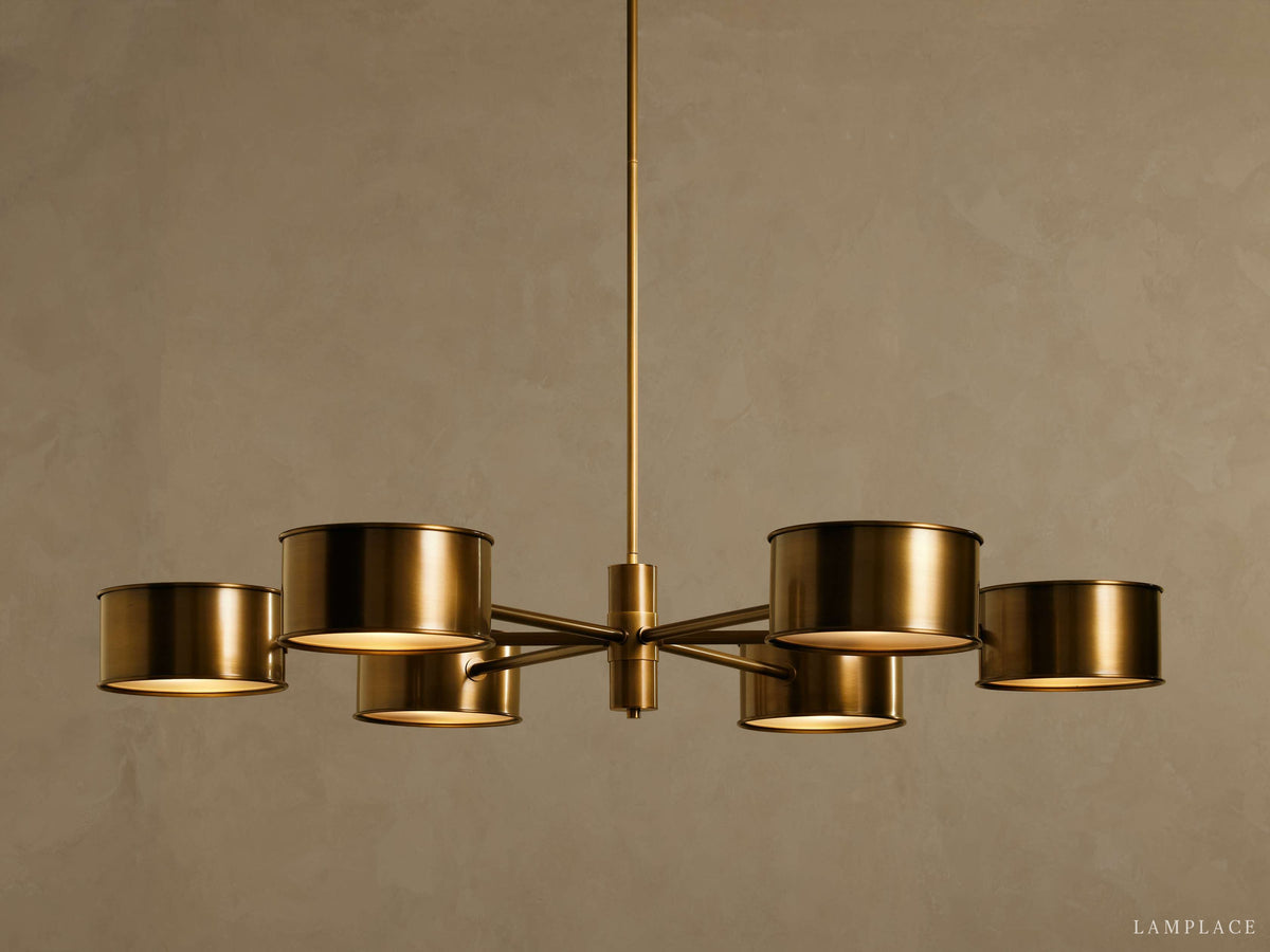 Daphne Metallic Style Round Chandelier