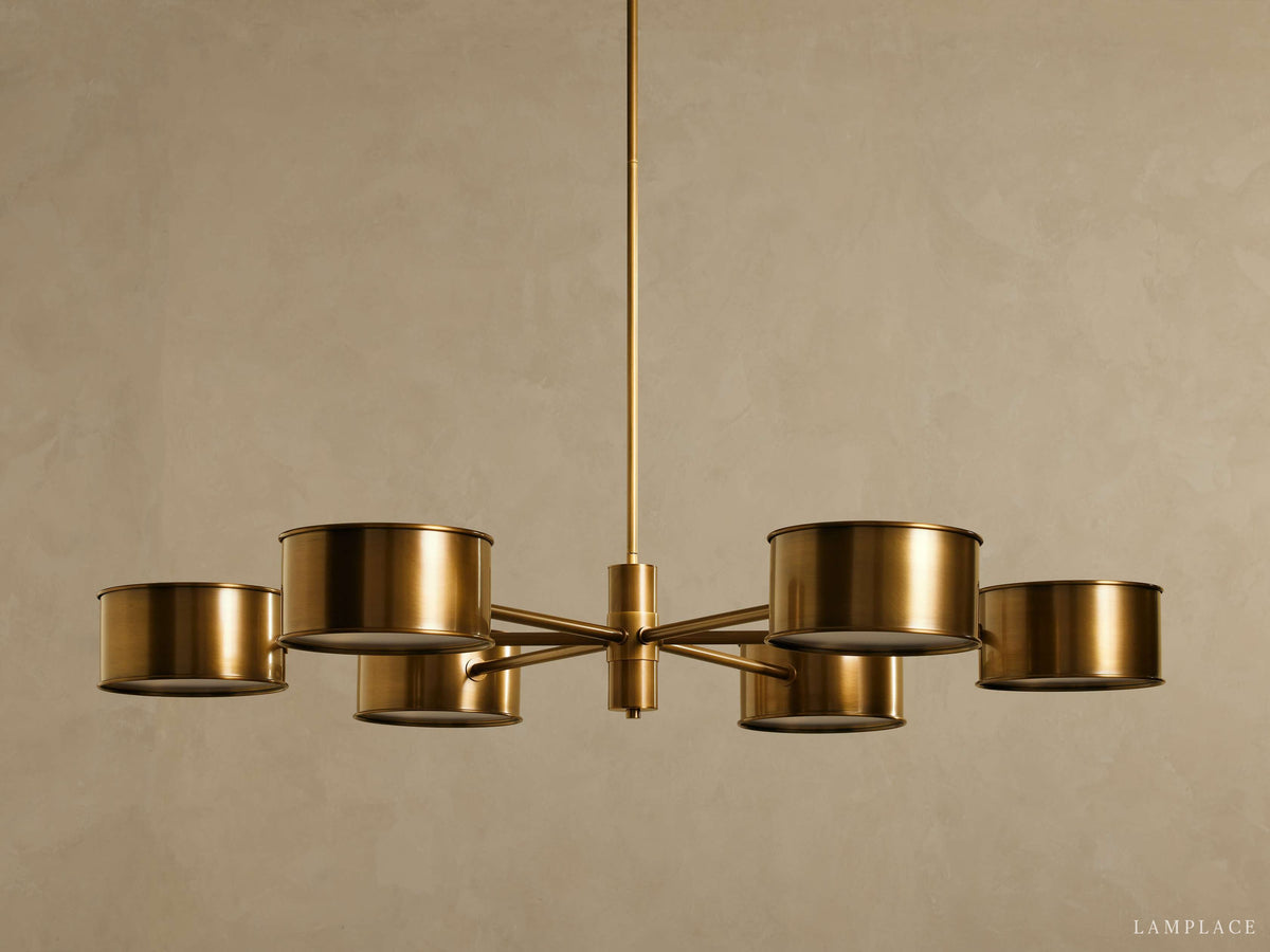 Daphne Metallic Style Round Chandelier