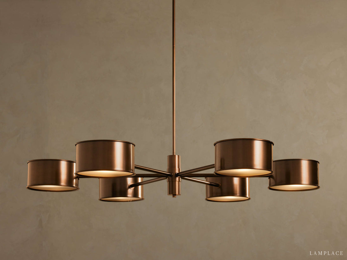 Daphne Metallic Style Round Chandelier