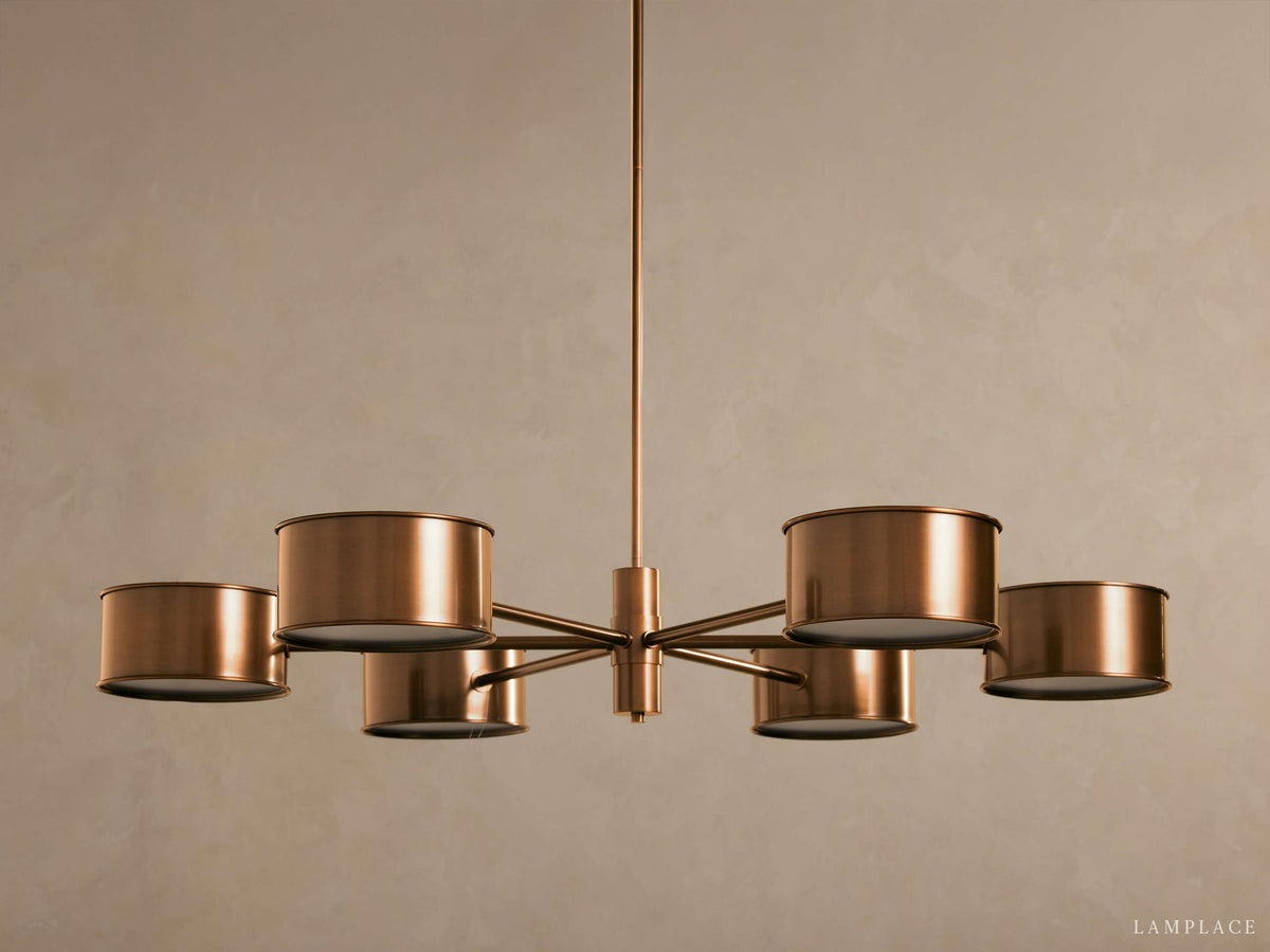 Daphne Metallic Style Round Chandelier