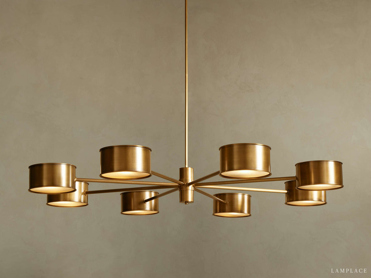 Daphne Metallic Style Round Chandelier