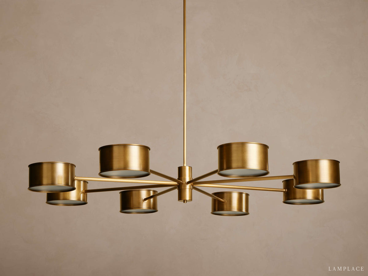 Daphne Metallic Style Round Chandelier