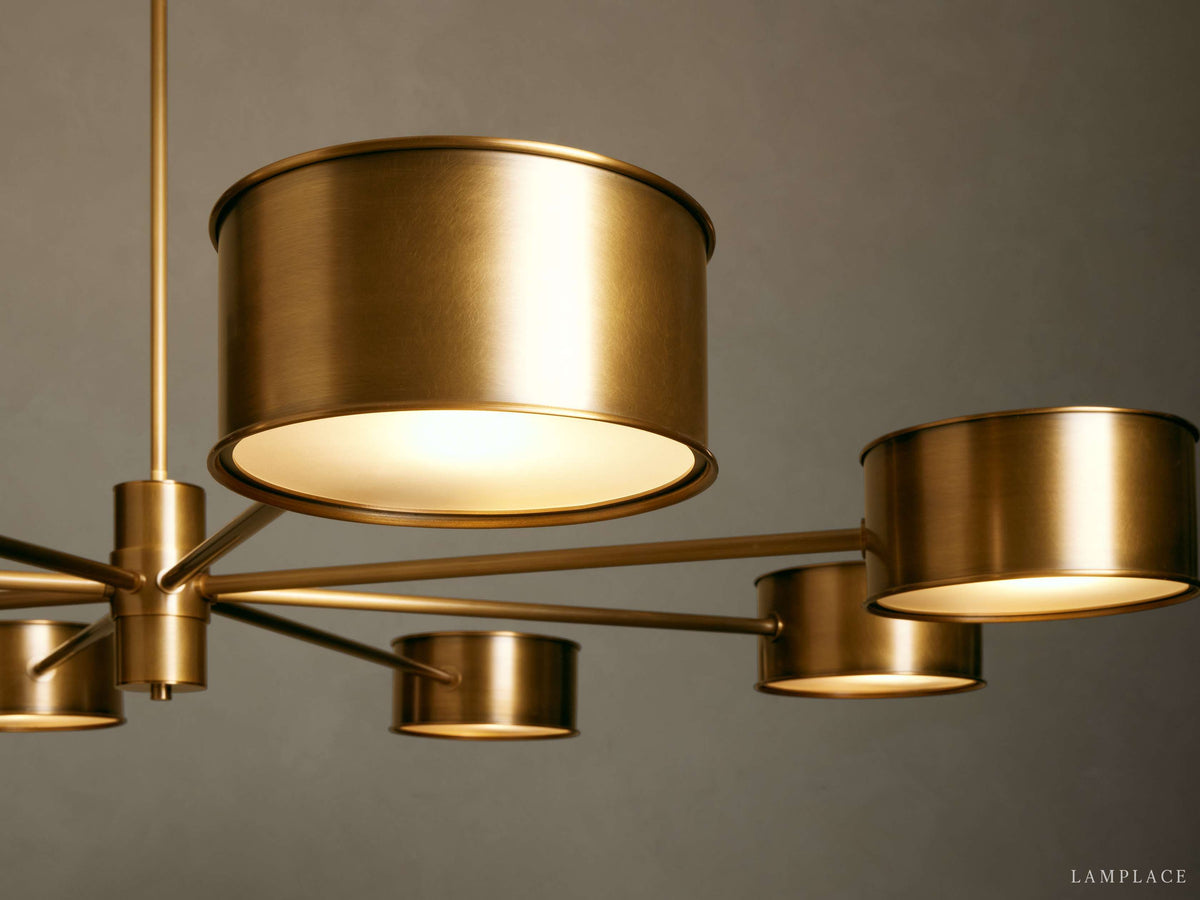 Daphne Metallic Style Round Chandelier