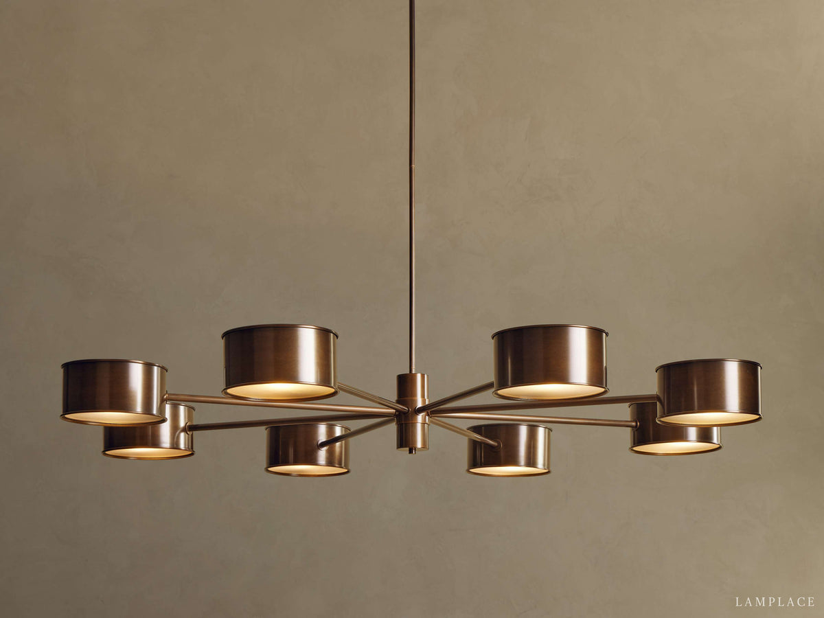 Daphne Metallic Style Round Chandelier