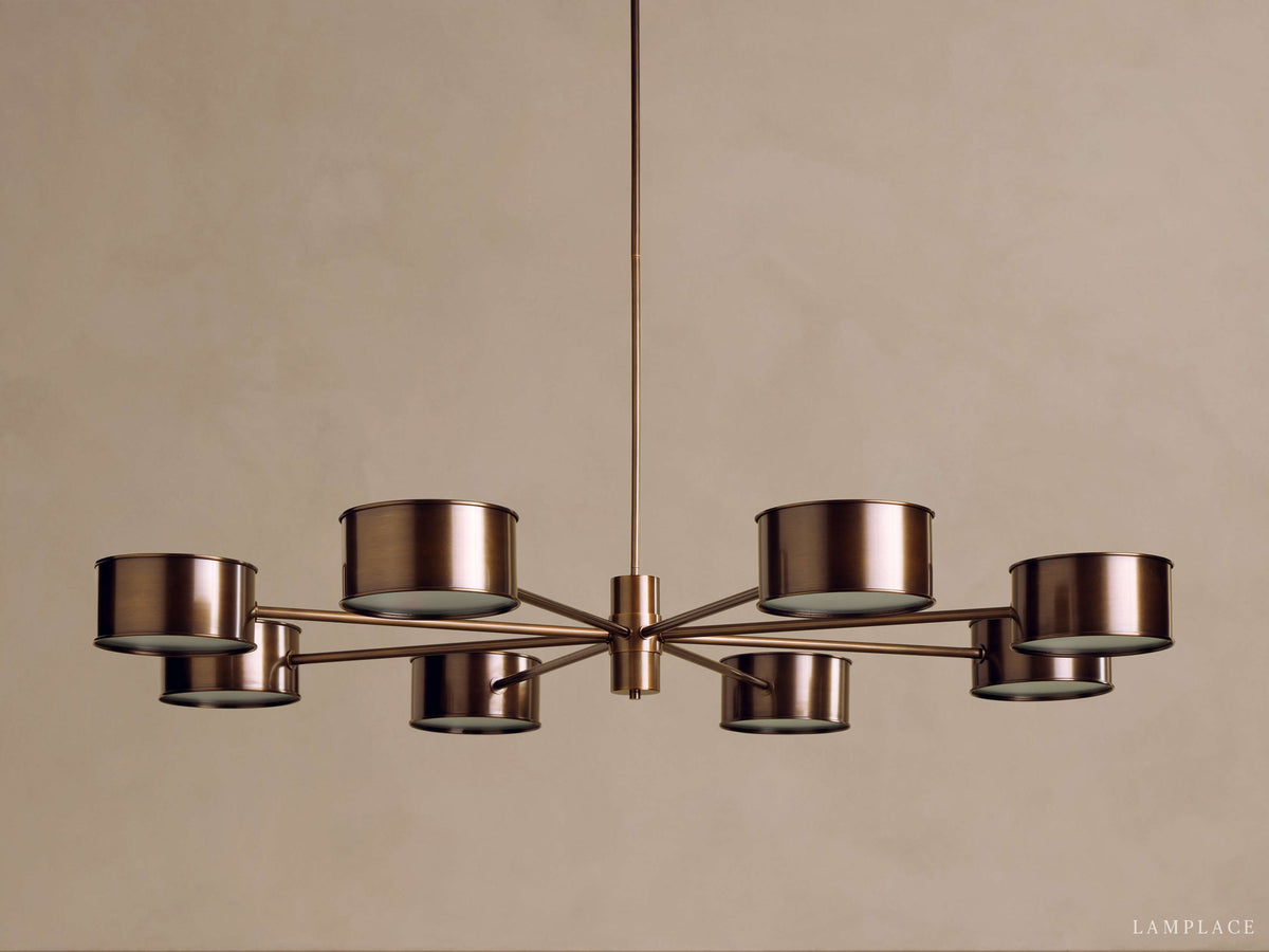 Daphne Metallic Style Round Chandelier