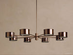Daphne Metallic Style Round Chandelier