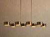 Daphne Metallic Style Linear Chandelier