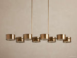 Daphne Metallic Style Linear Chandelier