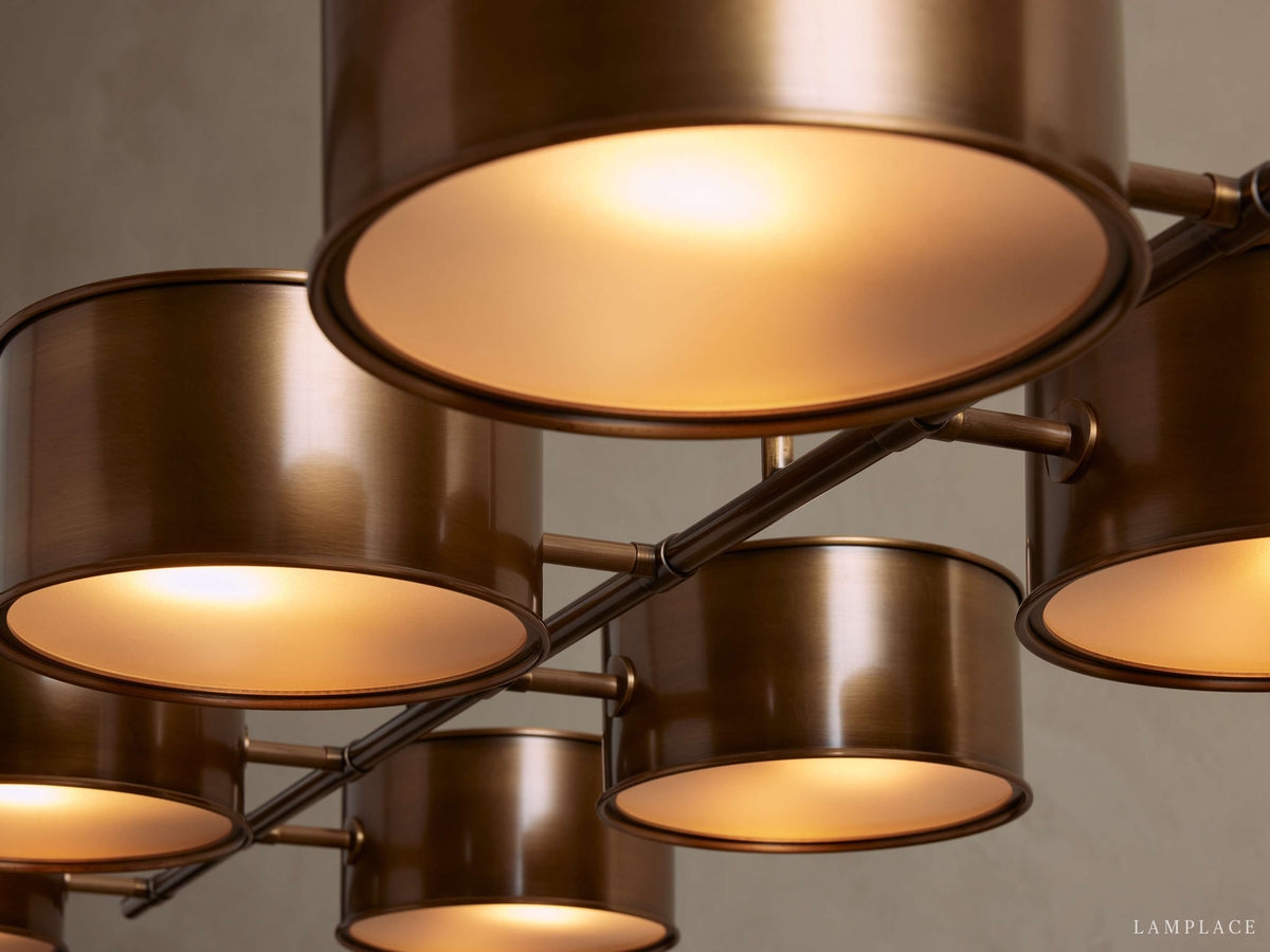Daphne Metallic Style Linear Chandelier