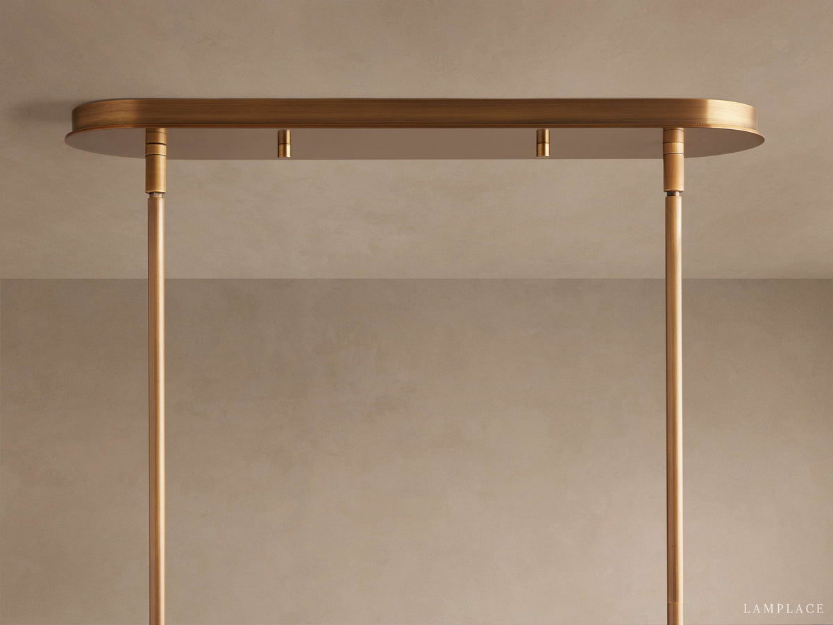 Daphne Metallic Style Linear Chandelier