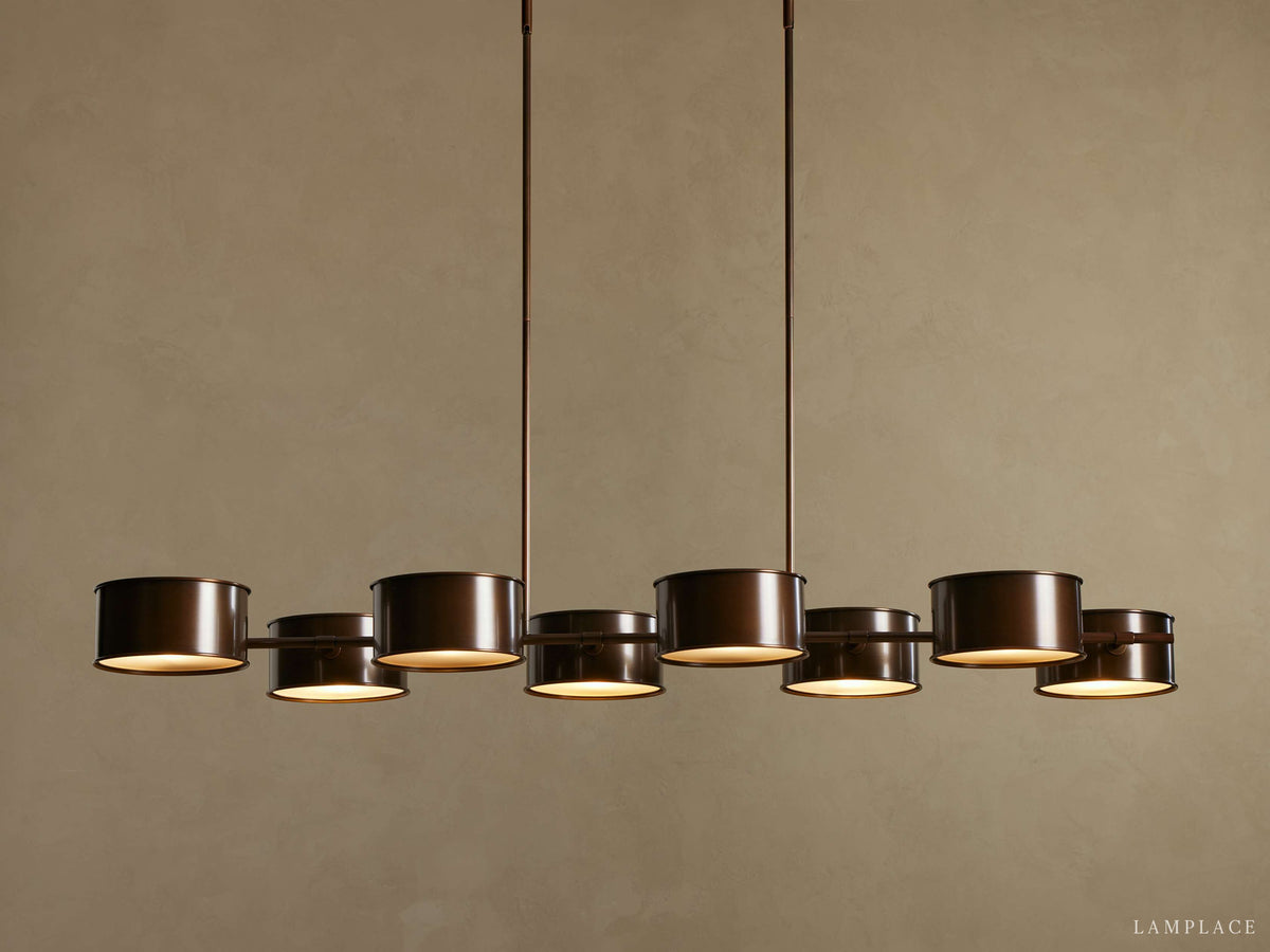 Daphne Metallic Style Linear Chandelier