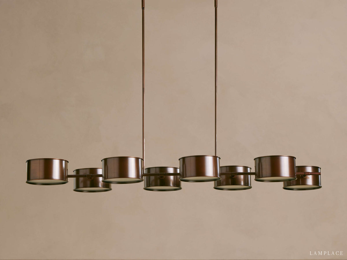 Daphne Metallic Style Linear Chandelier