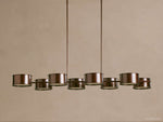 Daphne Metallic Style Linear Chandelier