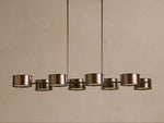 Daphne Metallic Style Linear Chandelier