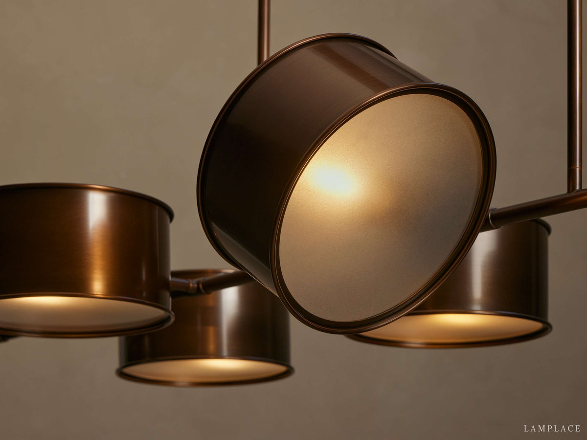 Daphne Metallic Style Linear Chandelier