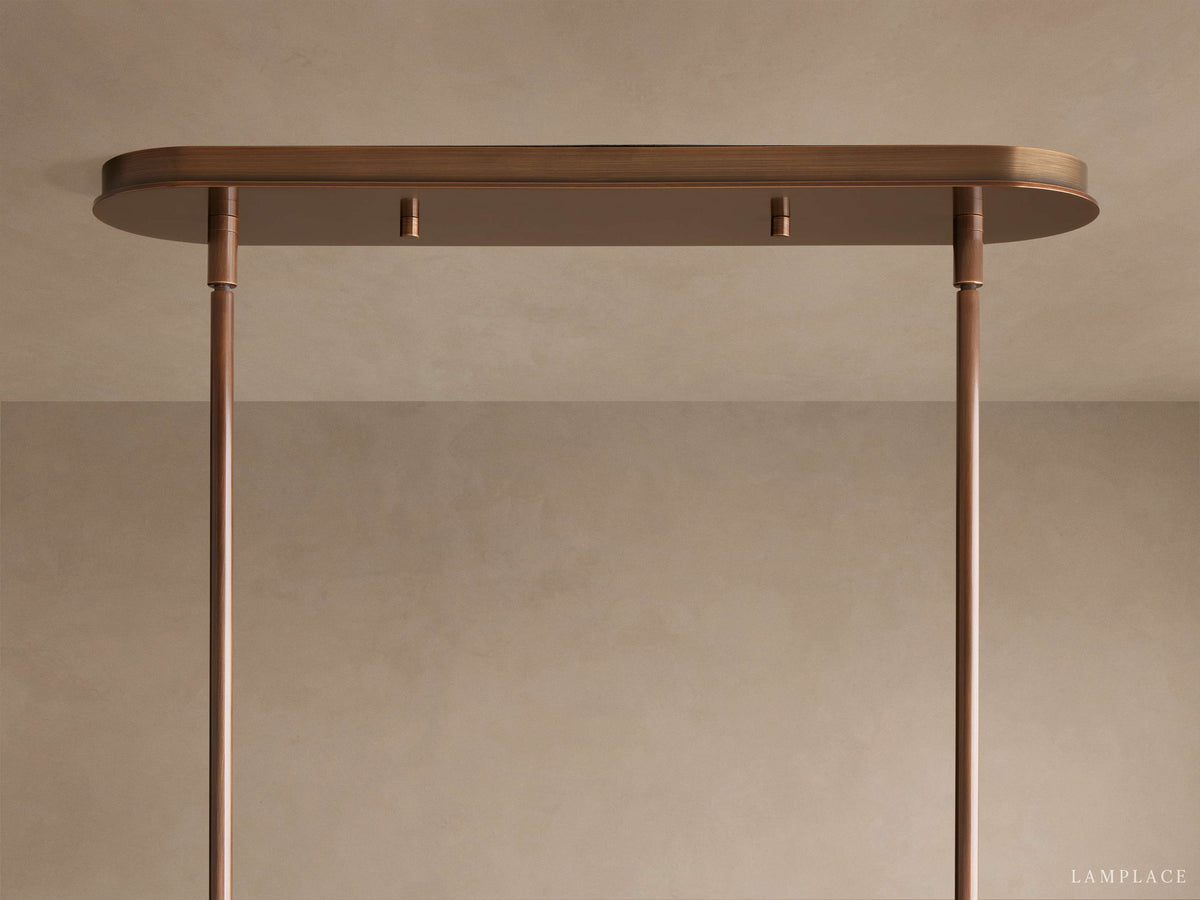Daphne Metallic Style Linear Chandelier