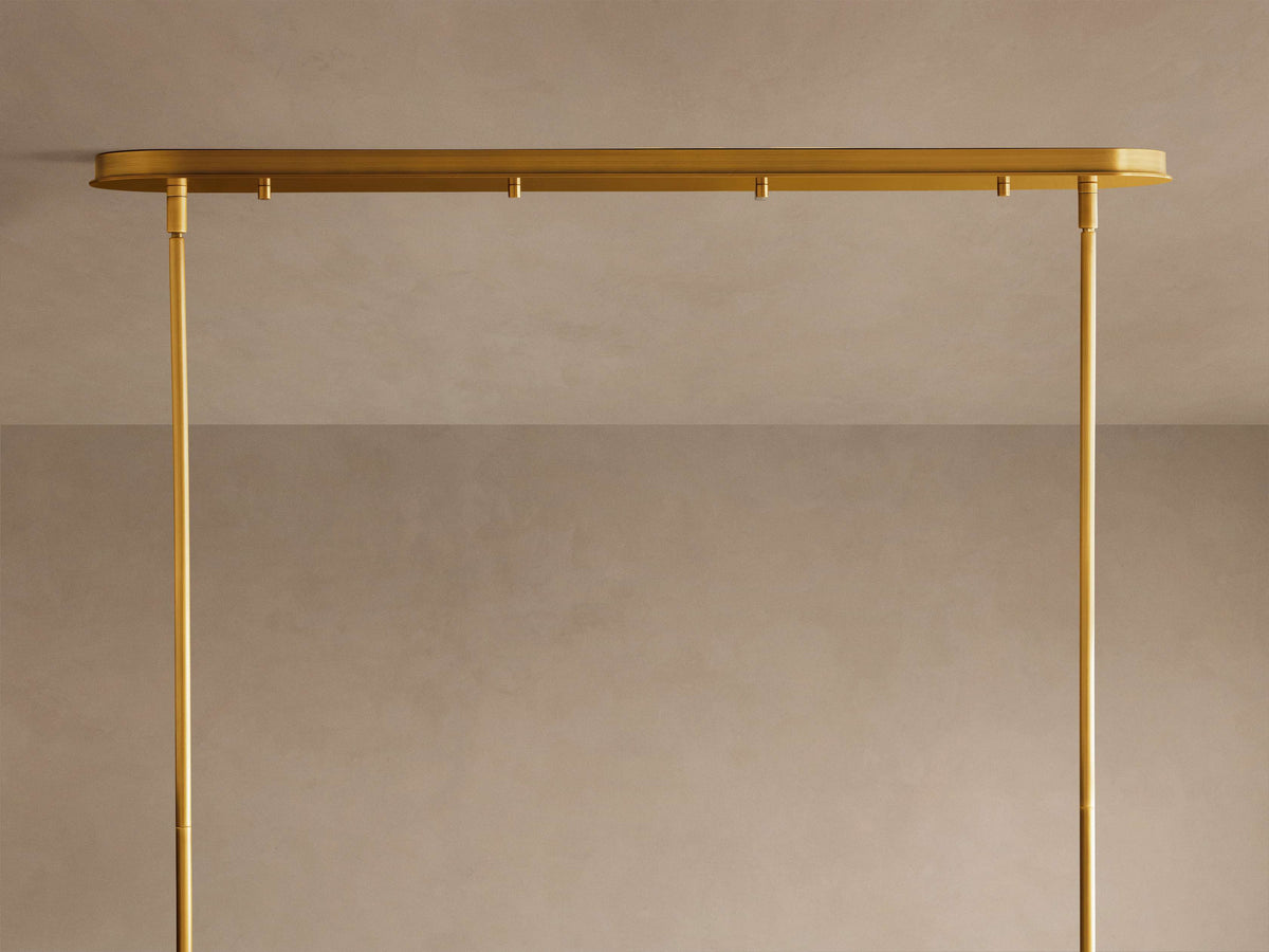 Daphne Metallic Style Linear Chandelier