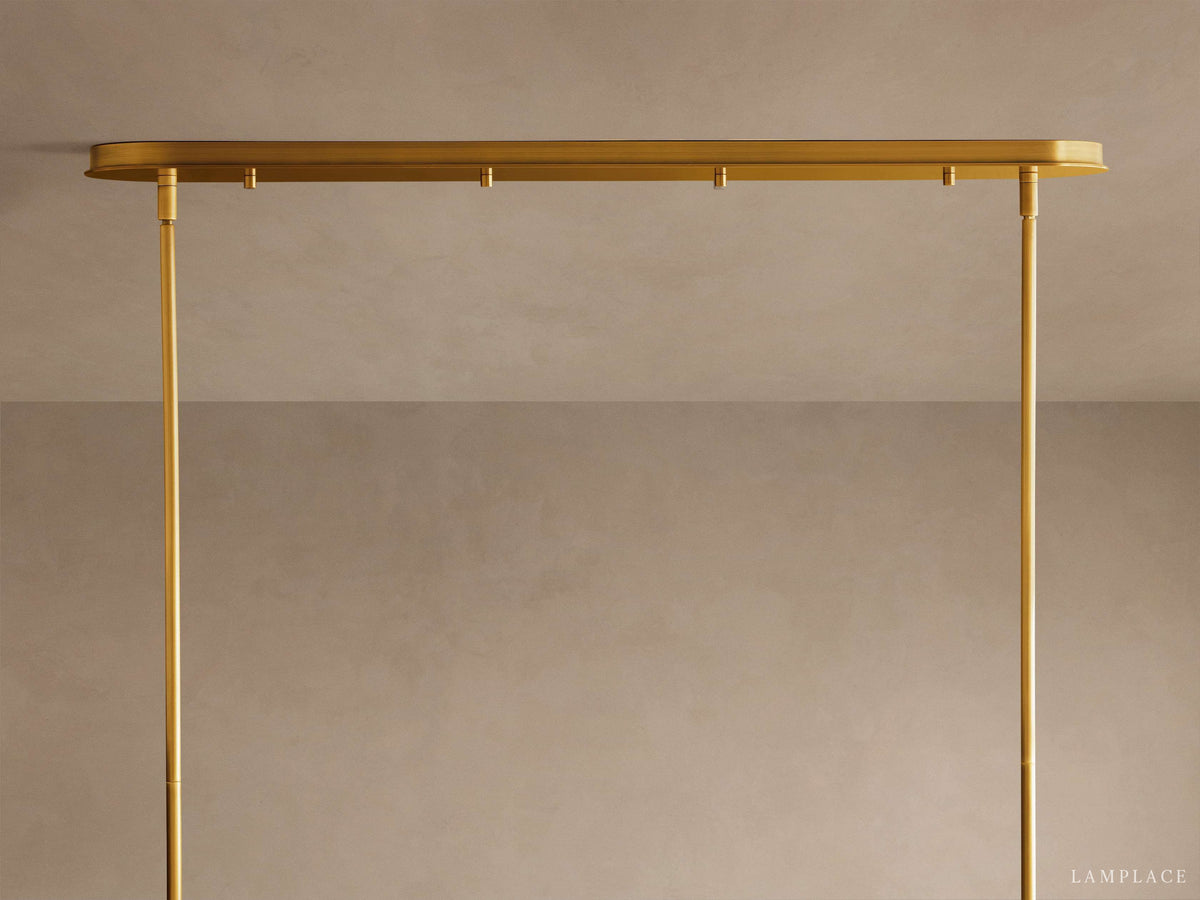 Daphne Metallic Style Linear Chandelier