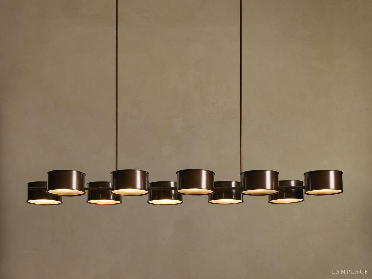 Daphne Metallic Style Linear Chandelier