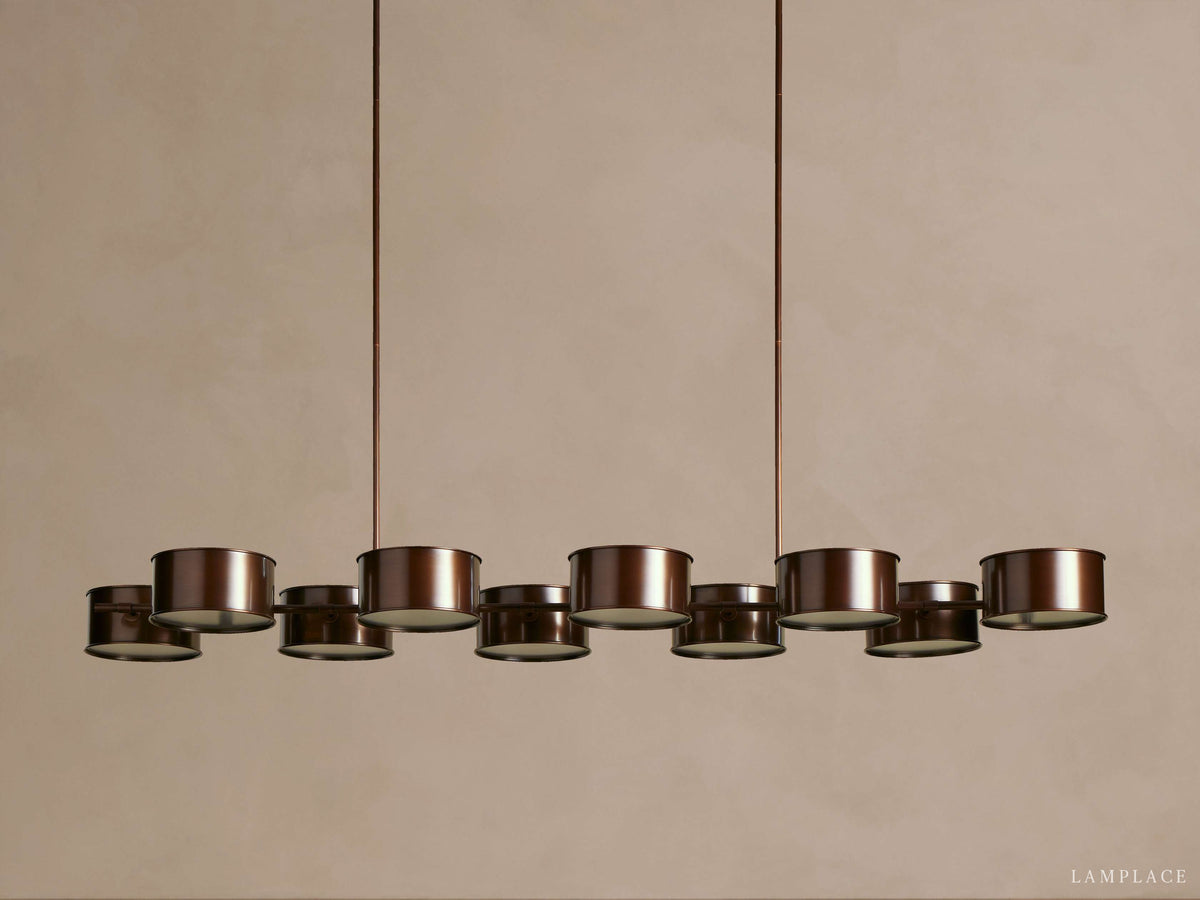 Daphne Metallic Style Linear Chandelier