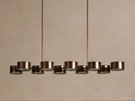 Daphne Metallic Style Linear Chandelier