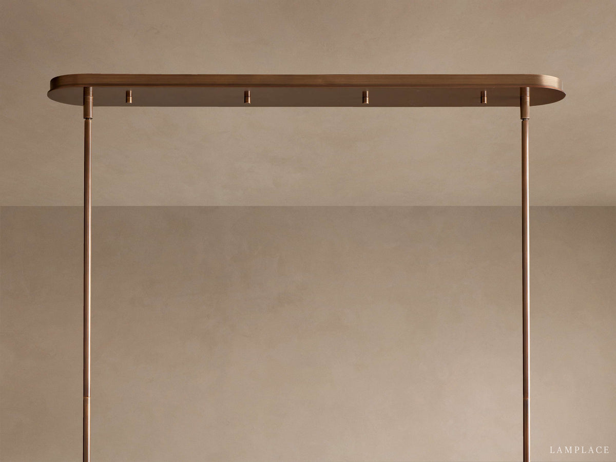 Daphne Metallic Style Linear Chandelier