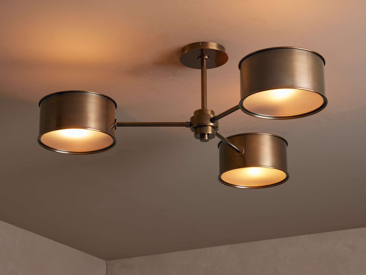 Daphne Metallic Style Flush Mount