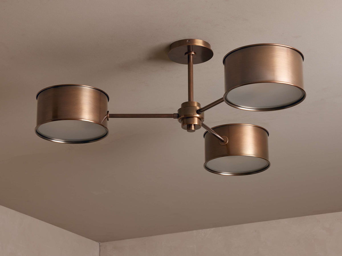 Daphne Metallic Style Flush Mount