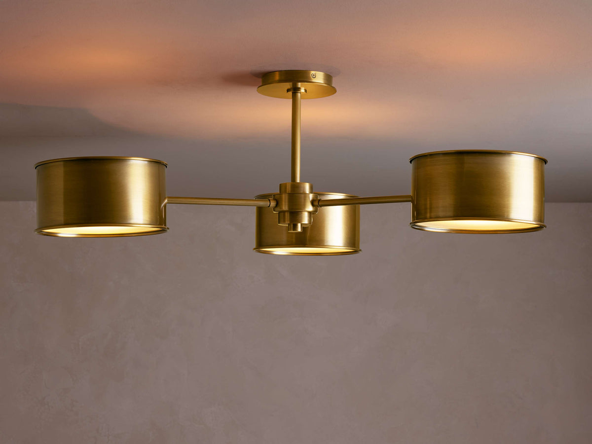 Daphne Metallic Style Flush Mount