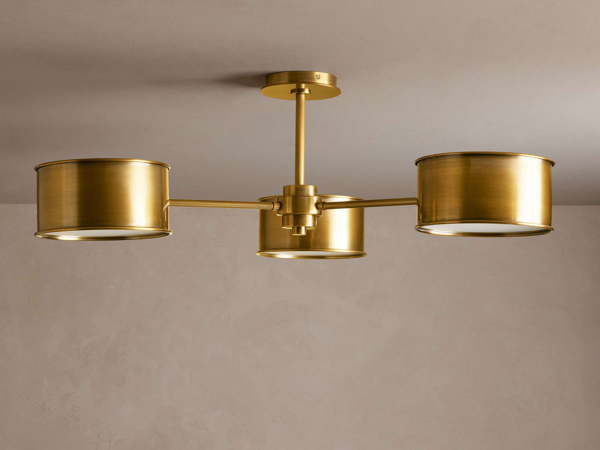Daphne Metallic Style Flush Mount