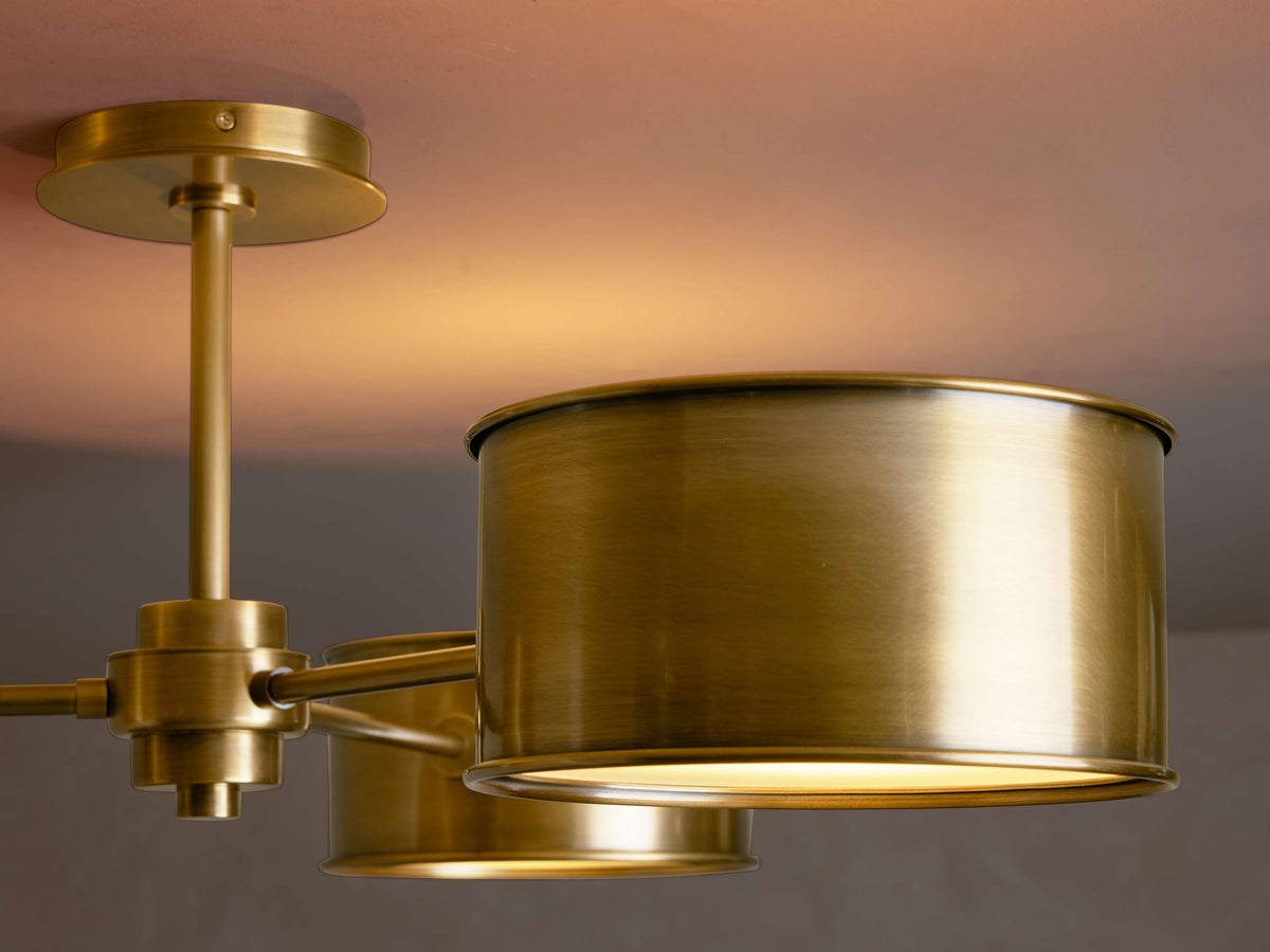 Daphne Metallic Style Flush Mount