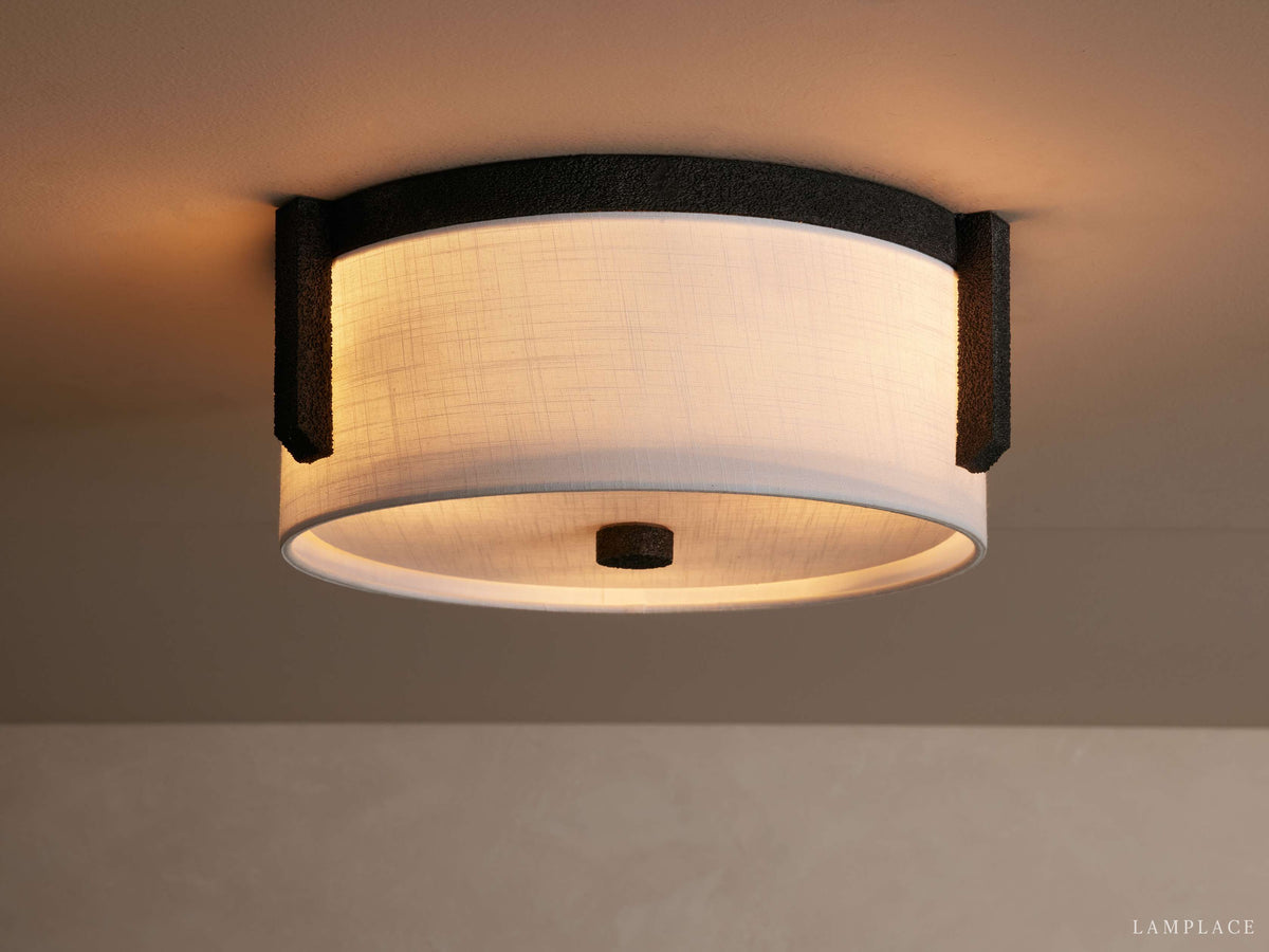Emmet Geometric Frame Flush Mount