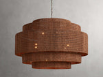 Paloma Handcrafted Rattan Tiered Chandelier