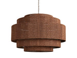 Paloma Handcrafted Rattan Tiered Chandelier
