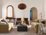 Paloma Handcrafted Rattan Tiered Chandelier