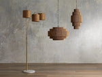 Paloma Handcrafted Rattan Tiered Chandelier