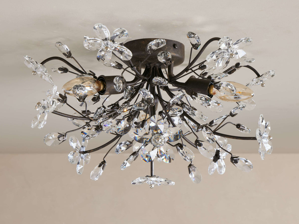 Fiore Sculpted Petals Flush Mount